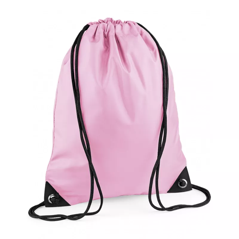 Reklamowy plecak na sznurkach  poliestrowy BagBase BG10, 34 x 45 cm - Classic Pink (BG10-CLASSIC PINK)