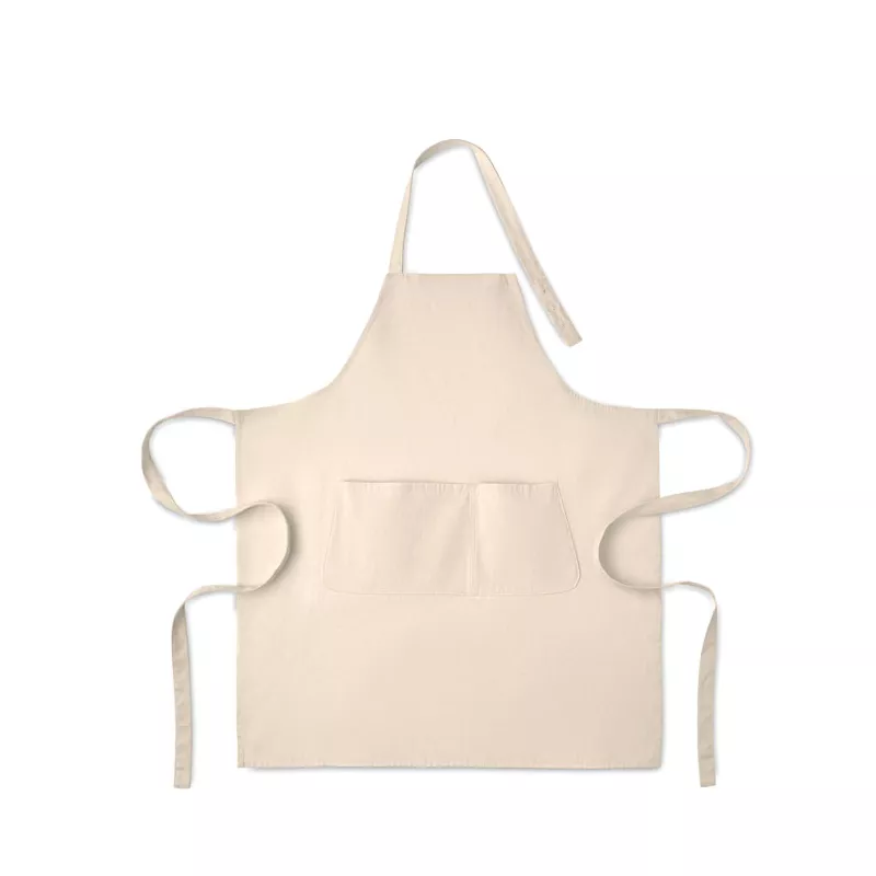 Fartuch z bawełny organicznej 240 g/m² GAMMA - Bezowy (MO2649-13)