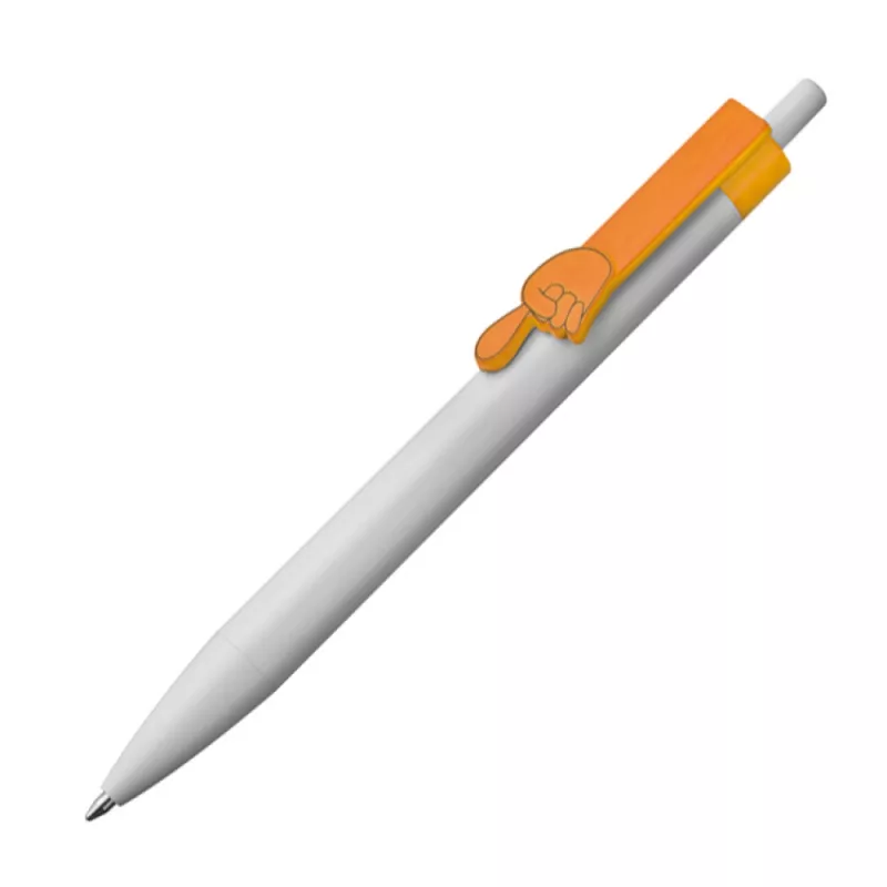 Długopis plastikowy CrisMa Smile Hand - pomarańczowy (1444310)