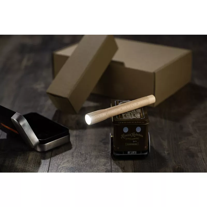 Latarka TIMBERA - beżowy (29208-17)