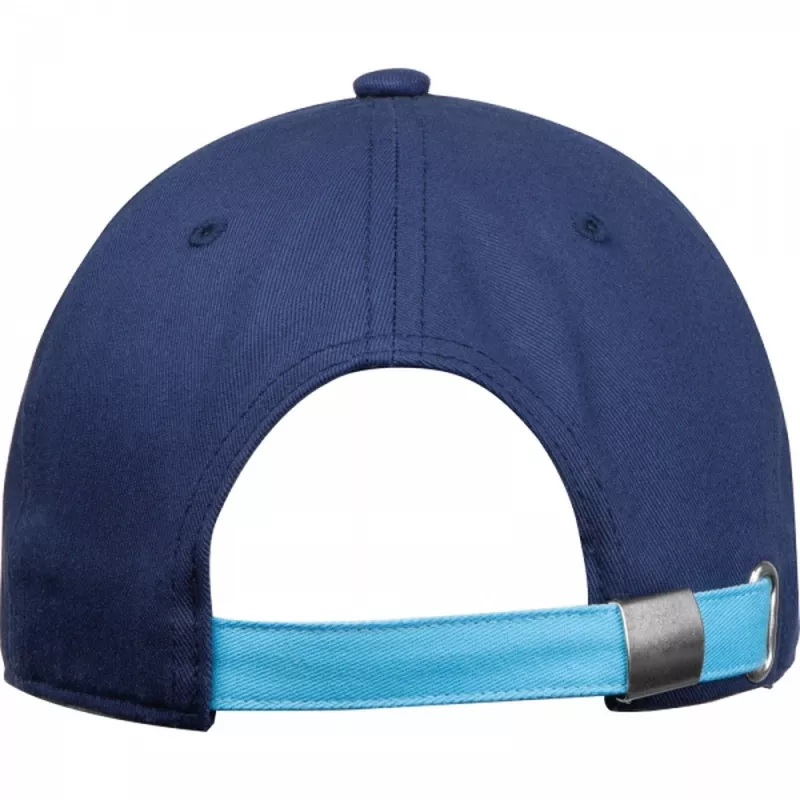 Czapka z daszkiem bawełniana 5 paneli 290 g/m2 AXEL - granatowy (5391844)