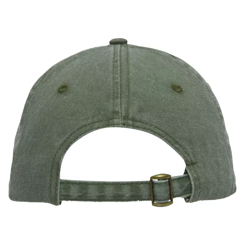 Czapka z daszkiem 6-panelowa sprana bawełna 295 g/m² #3968 - Khaki (HW-3968-KHAKI)