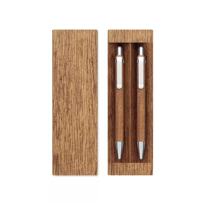 Zestaw długopis i ołówek JAKARTA SET - Drewna (MO3173-40)
