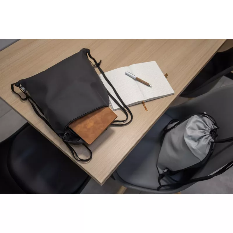 Worek na sznurkach BASKO - czarny (20606-02)