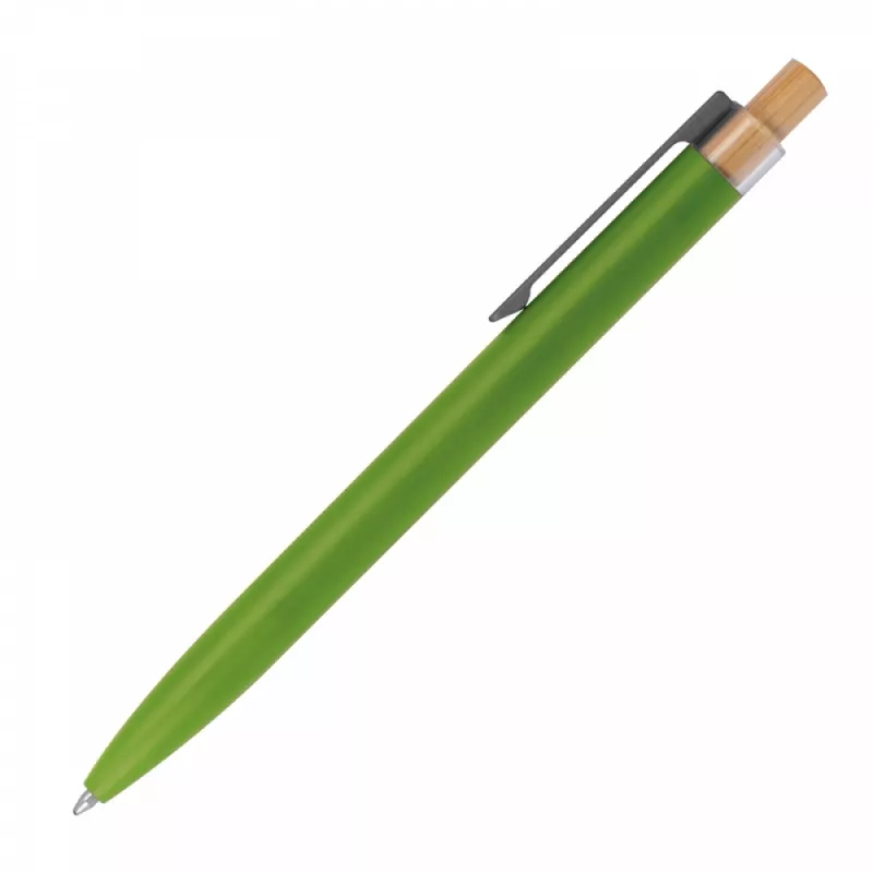 Długopis z aluminium z recyklingu - jasnozielony (1384529)