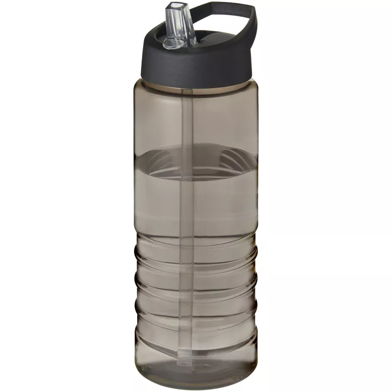 Bidon H2O Treble o pojemności 750 ml z wieczkiem z dzióbkiem - Charcoal-Czarny (21087702)