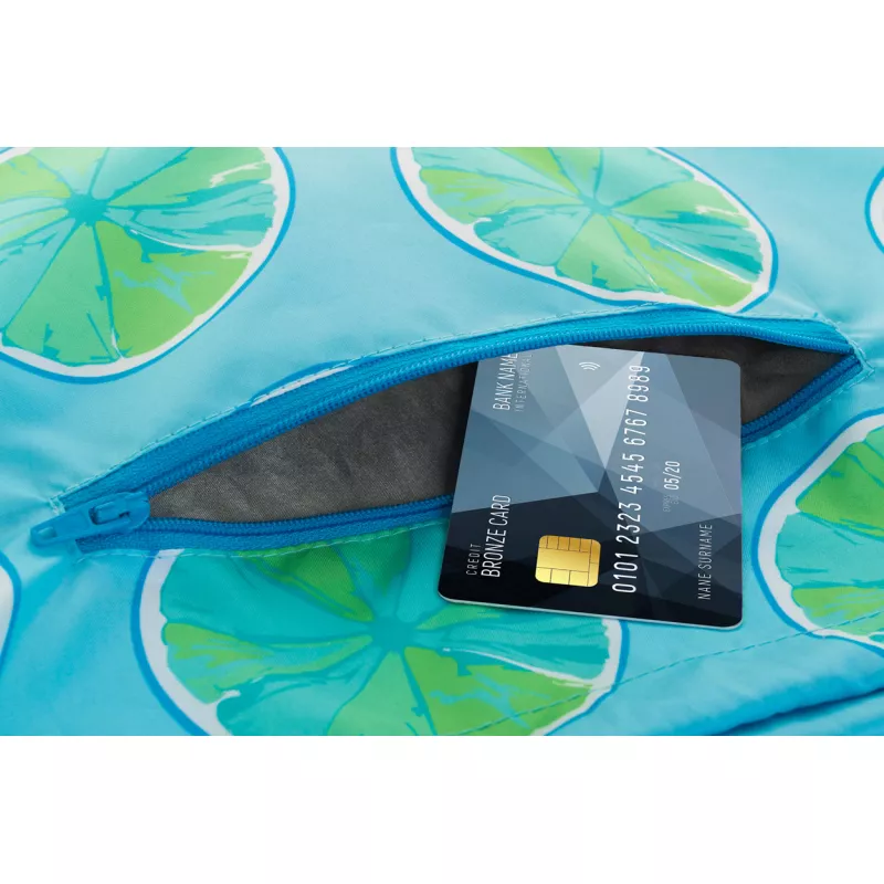CreaDraw RFID personalizowany worek ze sznurkami, 34 x 38.5 cm - niebieski (AP716464-06)