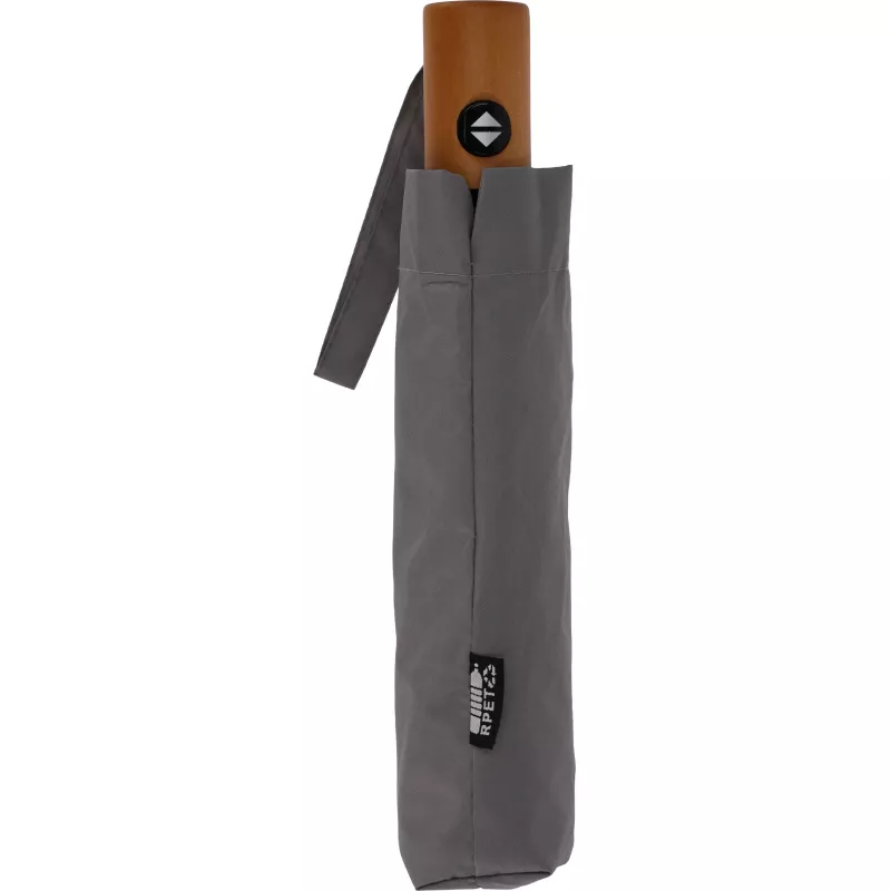 Parasol automatyczny Ø100 cm rPET IPSWICH - szary (322307)