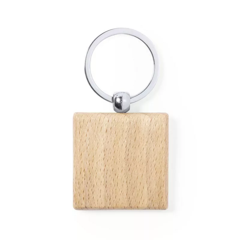 Drewniany brelok do kluczy - brązowy (V0724-16B)