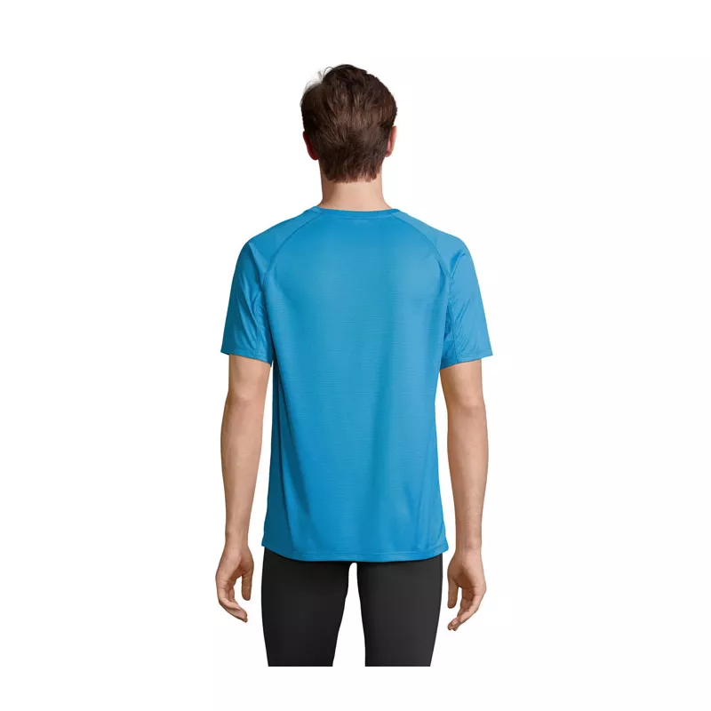 Koszulka sportowa unisex z recyklingu Sol's VORTEX - Aqua (S04787-AQ)