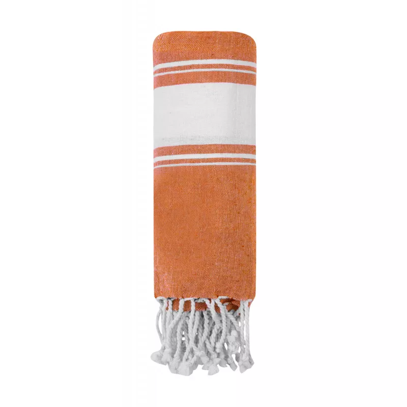 Ręcznik plażowy 90 x 180 cm Botari 80% bawełny / 20% poliestru - pomarańcz (AP733851-03)