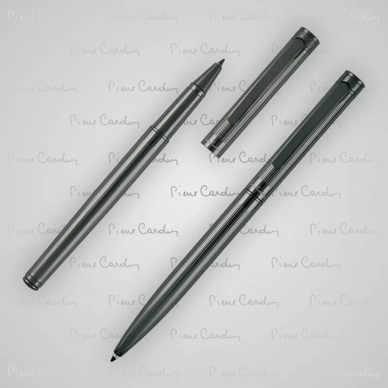 Zestaw piśmienny długopis i pióro kulkowe RENEE Pierre Cardin - czarny (B0400201IP377)