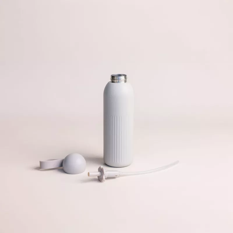 Stalowa butelka Sagaform Tekla (z recyklingu) 500 ml - beżowy (LT52132-N0055)