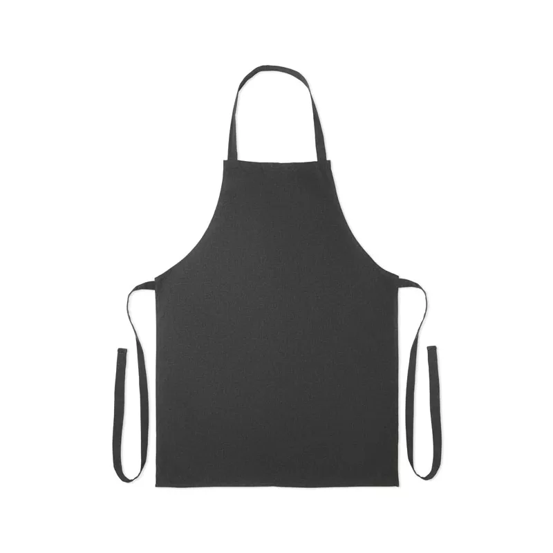 Fartuch z bawełny z recyklingu 180 g/m² SOUS COLOUR - Czarny (MO2571-03)