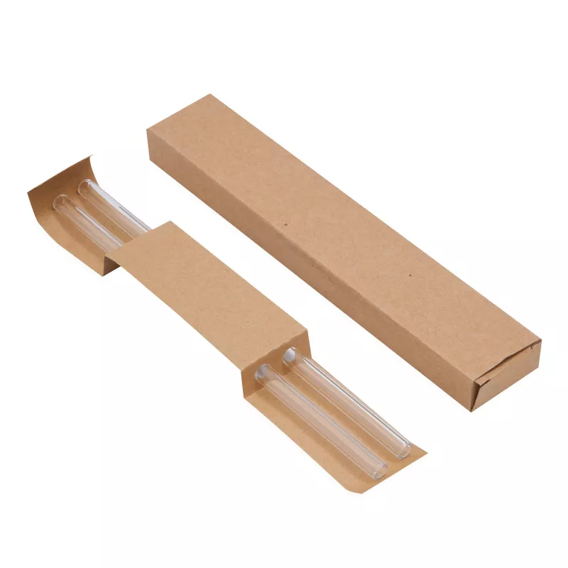 Zestaw szklanych słomek - transparentny (56-0304417)