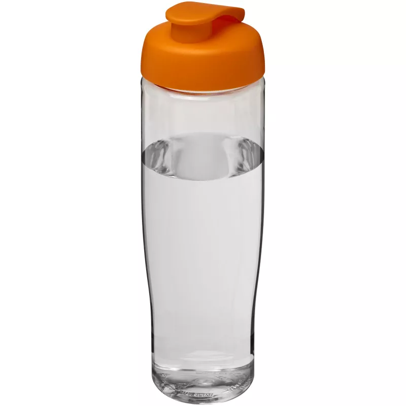 Bidon H2O Tempo® o pojemności 700 ml z wieczkiem zaciskowym - Pomarańczowy-Przezroczysty (21004007)