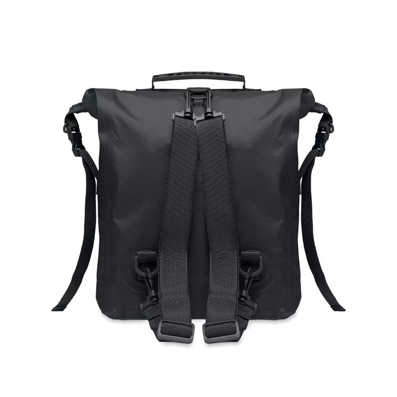 Plecak wodoodporny rolltop z RPET 25 l SCUBAROLL - Czarny (MO2181-03)