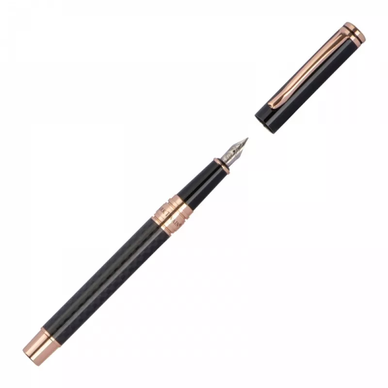 Zestaw piśmienny długopis i pióro wieczne Mark Twain JAN - czarny (1261903)