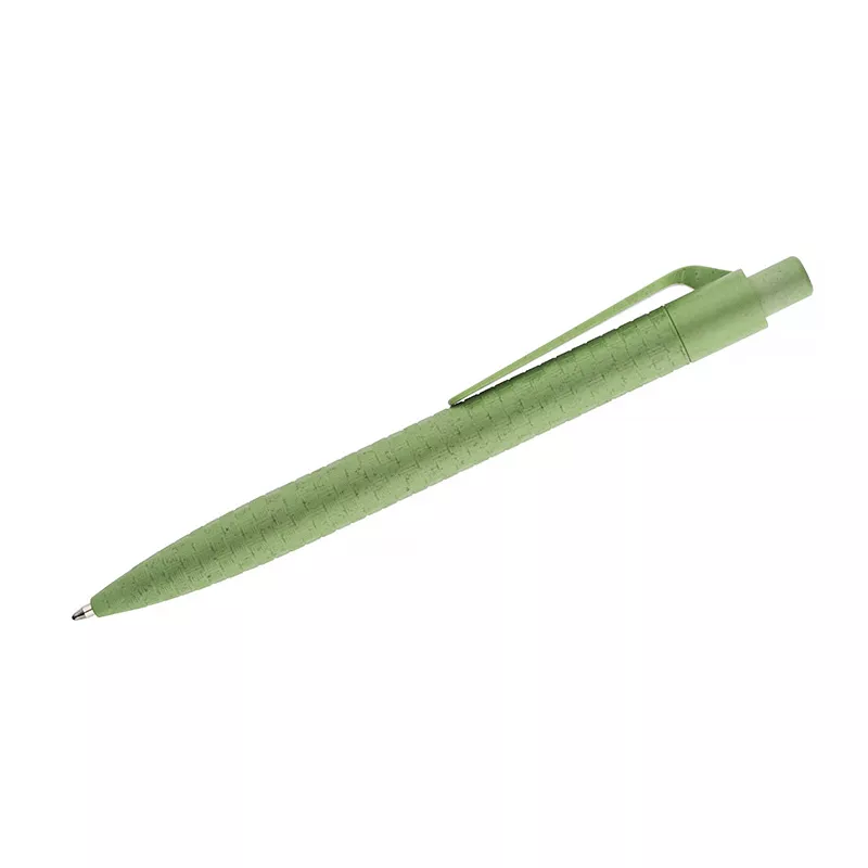 Długopis ze słomy pszennej ETNO - zielony jasny (19651-13)