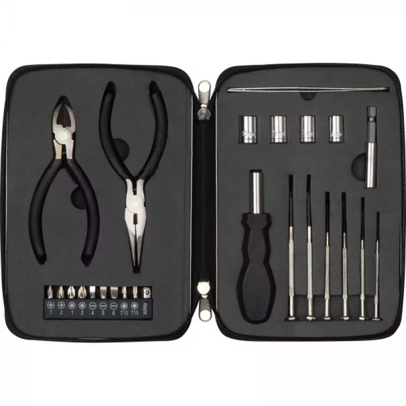 Zestaw narzędzi 25 elementów JACK - szary (8782307)