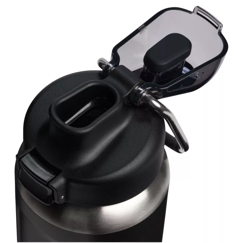 Termoizolowany bidon na wodę Stanley Classic Wellspring 710 ml wykonany z recyklingowanej stali nierdzewnej - Czarny (10098090)