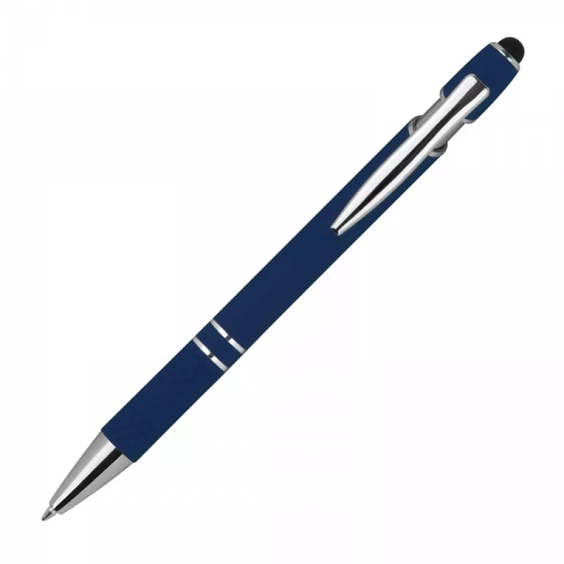 Długopis aluminiowy touch pen HERMANN - granatowy (1368944)