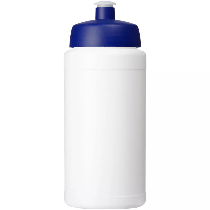 Baseline 500 ml butelka sportowa z recyklingu - Biały-Niebieski (21044495)