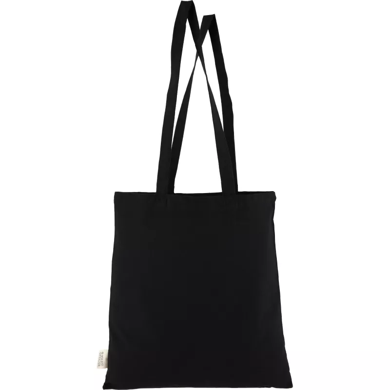 Torba bawełniana z długimi uszami 180g/m2 z materiałów z recyklingu GLEN - czarny (6469803)