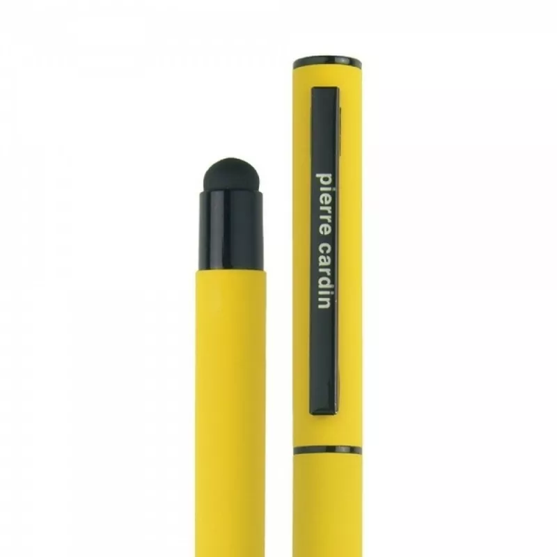 Zestaw piśmienny długopis i pióro kulkowe touch pen soft touch CELEBRATION Pierre Cardin - żółty (B0401000IP308)