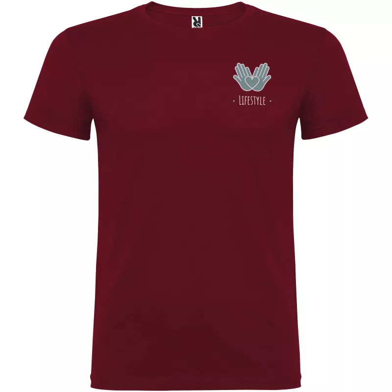 Koszulka T-shirt męska bawełniana 155 g/m² Roly Beagle - Garnet (R6554-GARNET)