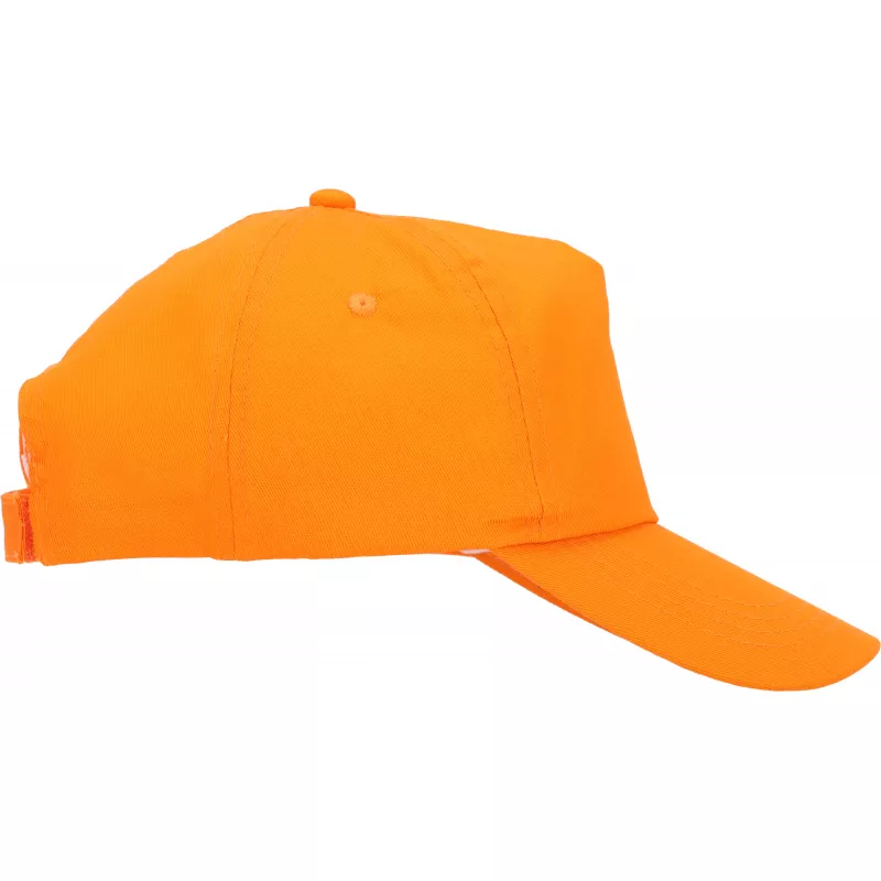 Czapka z daszkiem 5 paneli SANTA FE - pomarańczowy (246610)