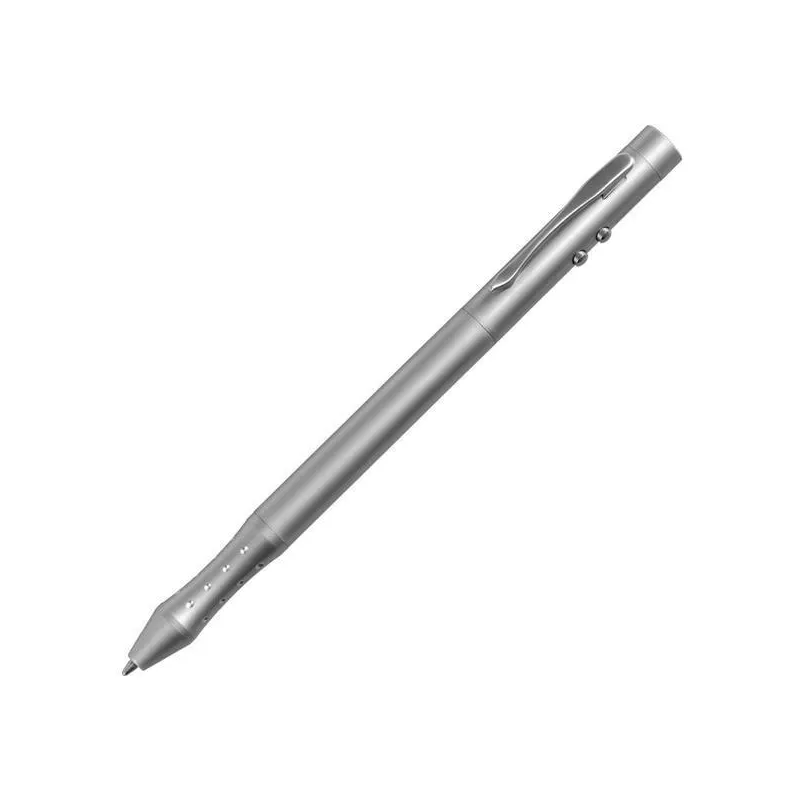 Długopis ze wskaźnikiem laserowym Combo – 4 w 1 - srebrny (R35422)
