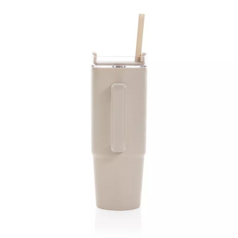 Kubek podróżny 900 ml Tana, plastik z recyklingu - beżowy (P437.1019)