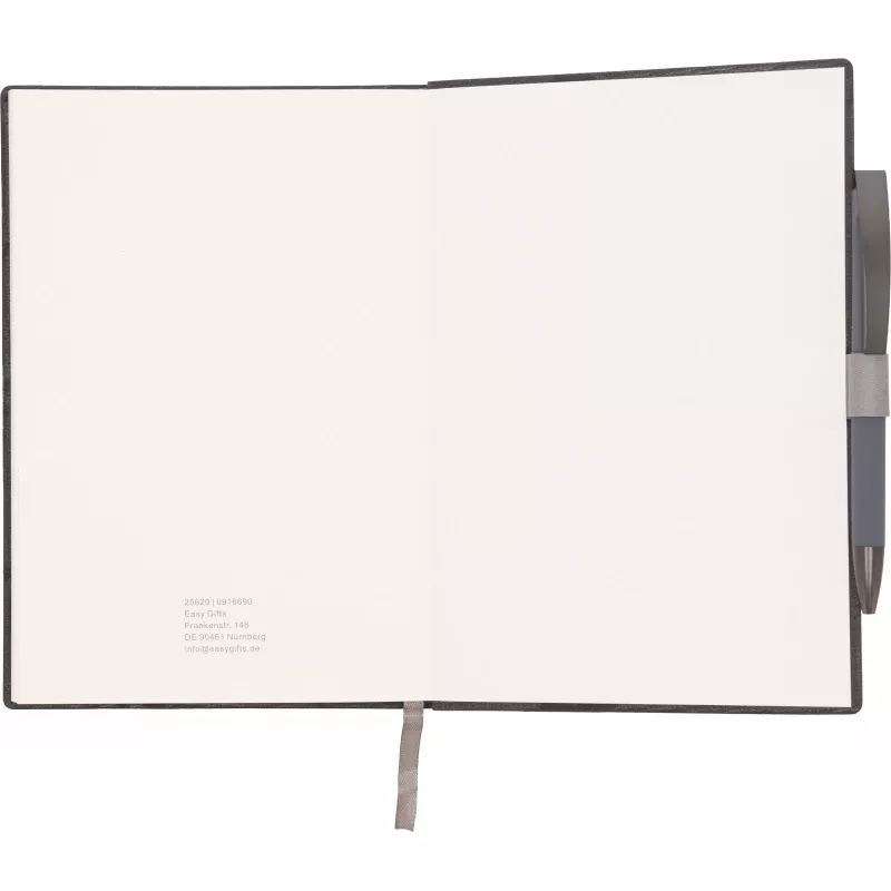 Notes A5 w linie z długopisem MERSIN - szary (562007)