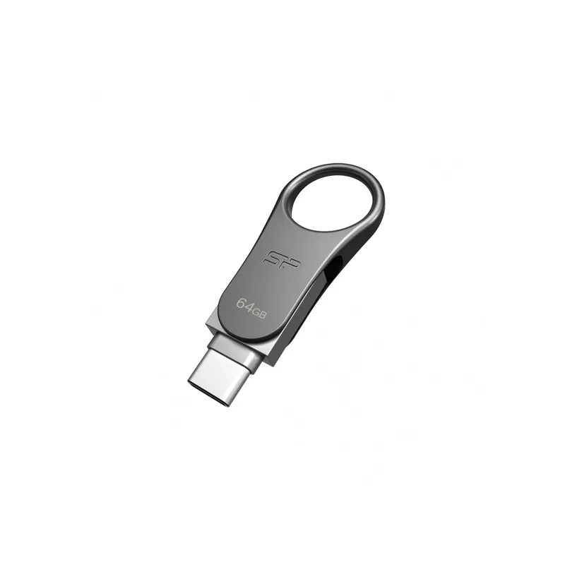 Pendrive Silicon Power Mobile C80 USB A and C od 16 do 64 GB - szary (EG 815007 64GB)