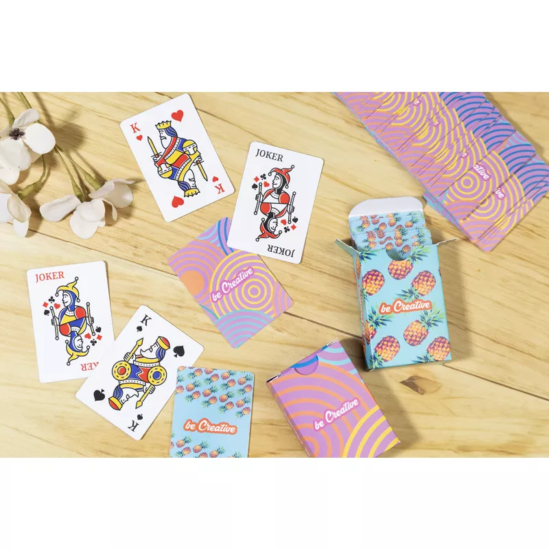 CreaCard Pocket personalizowane karty do gry - biały (AP715034)