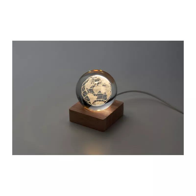 Lampka LED szklana kula GLOBE LIGHT - Drewna (MO2690-40)