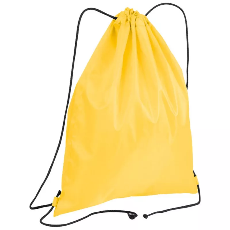 Worek na sznurkach sportowy poliester, 32.5 x 43 cm - żółty (6851508)