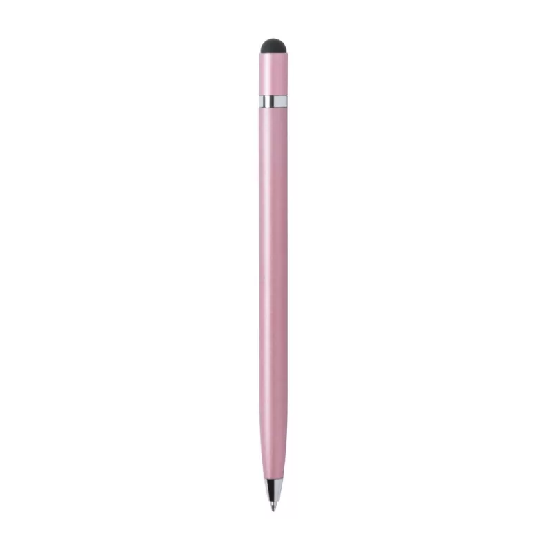 Długopis aluminiowy z touch pen-em - różowy (V1912-21)