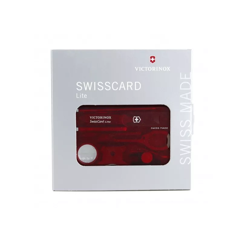 Victorinox SwissCard Lite - Czerwony transparent (07300T65)
