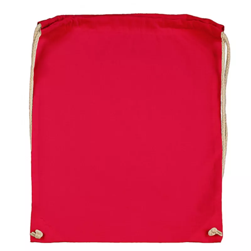 Plecak bawełniany na sznurkach Jassz 140 g/m², 38 x 42 cm - Red (602.57-RED)
