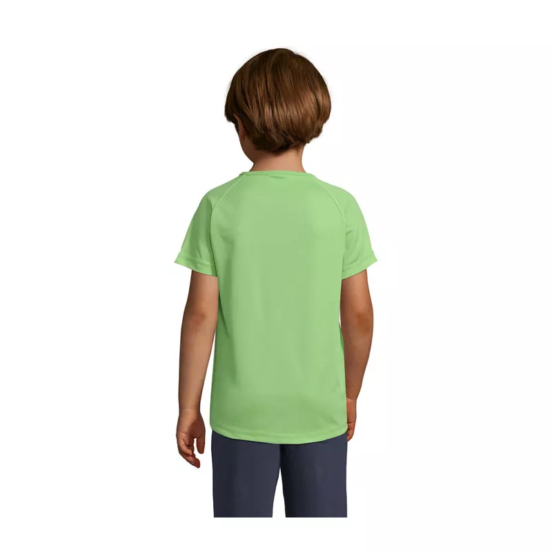 Koszulka sportowa dziecięca 140 g/m² Sol's SPORTY KIDS - Apple Green (S01166-AG)