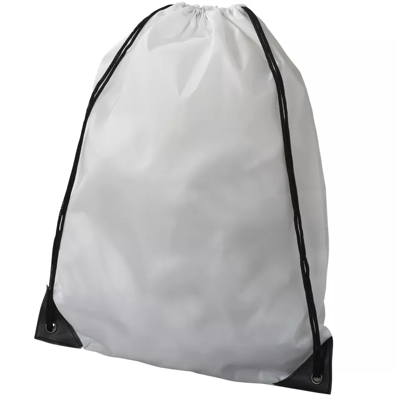 Plecak na sznurkach poliestrowy Oriole Premium, 33 x 44 cm - Biały (11938500)