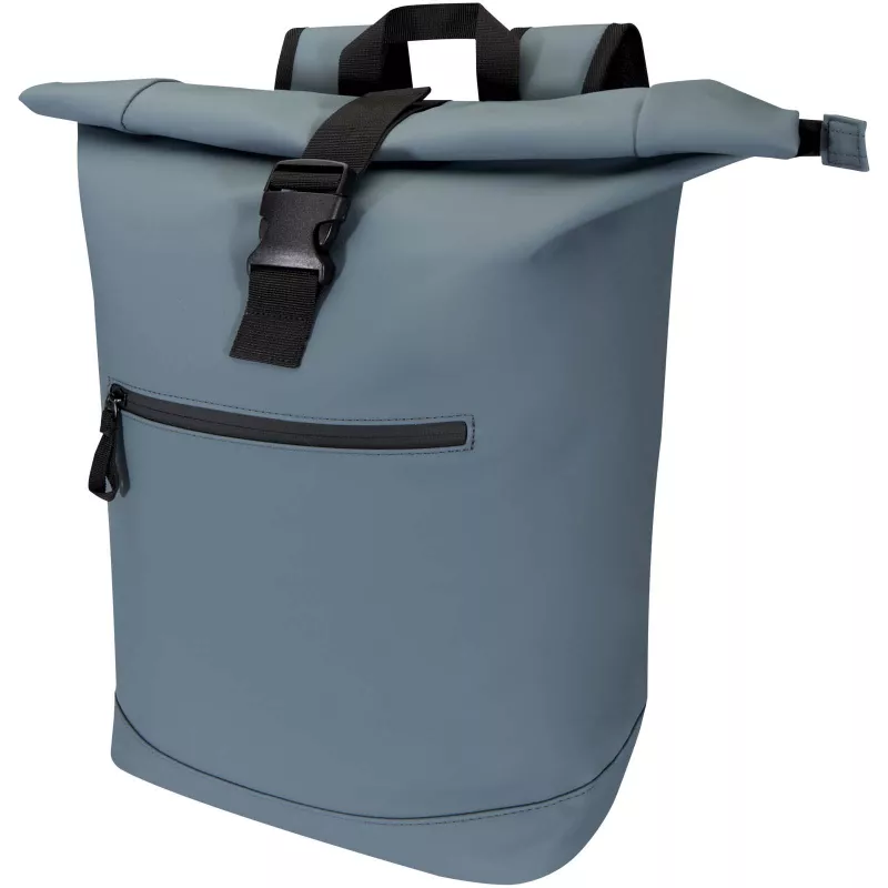 Resi Plus plecak na 15-calowego laptopa o pojemności 18 l z recyklingu, z certyfikatem GRS i zwijaną górną częścią - Hale Blue (13009355)