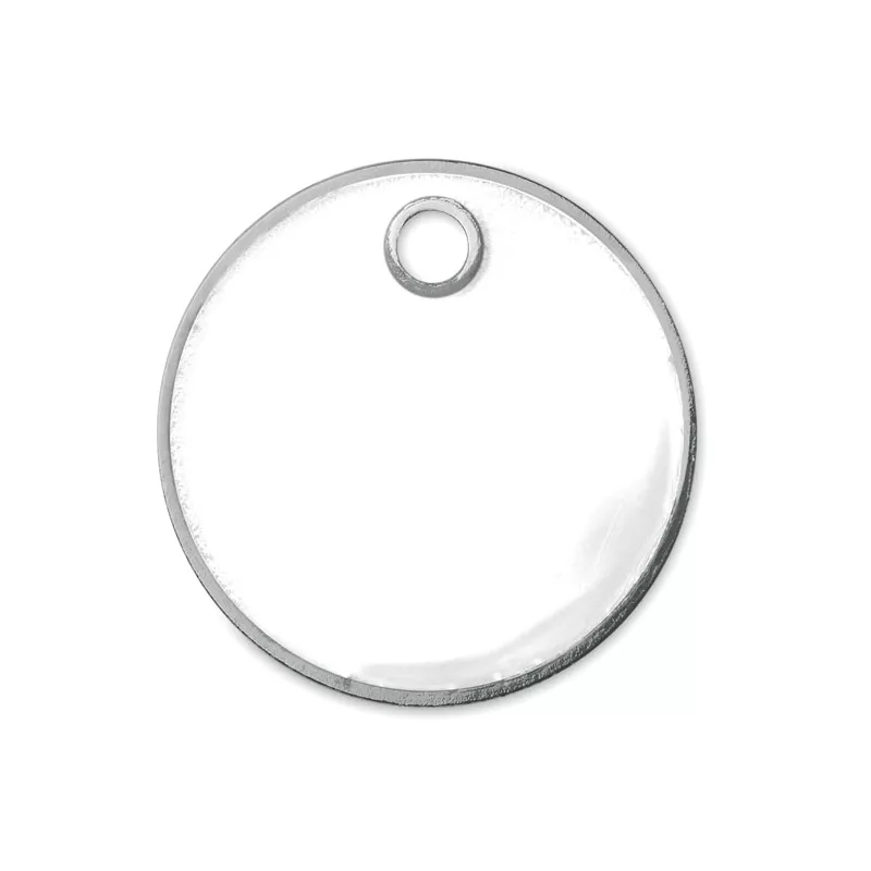 Brelok z żetonem do wózka TOKENRING - Bialy (MO9748-06)