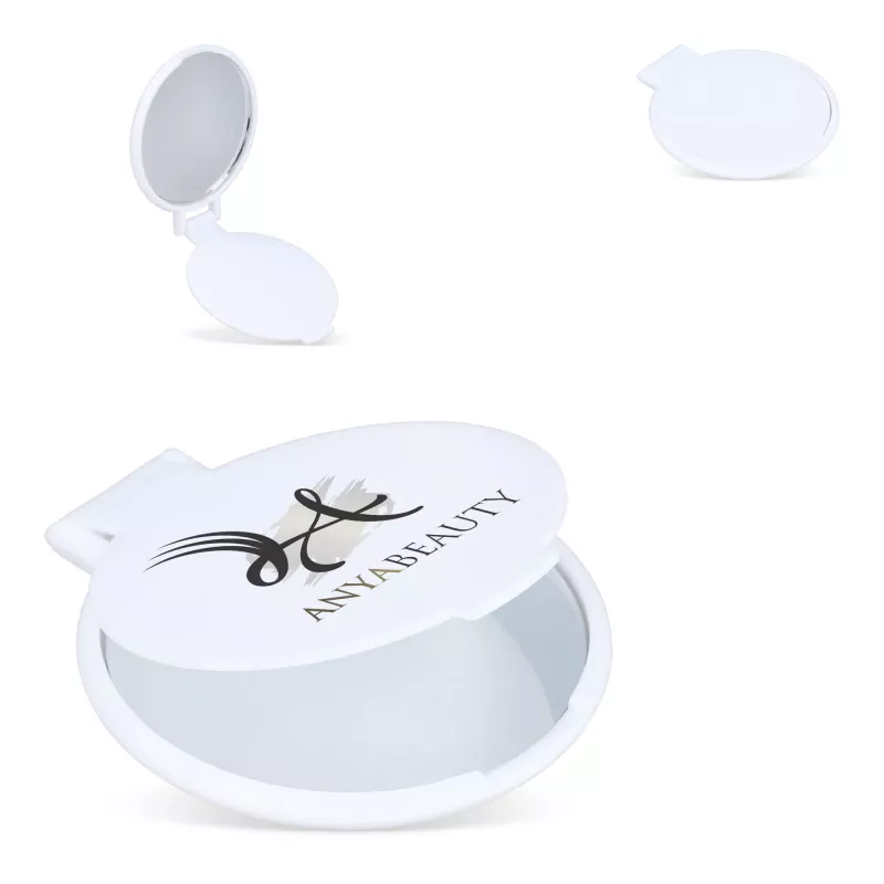 Małe kompaktowe lusterko Charm - biały (LT92734-N0001)