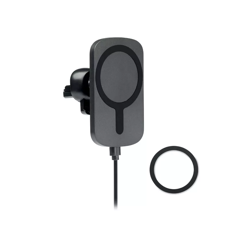 Ładowarka samochodowa bezprzewodowa 10W ADIA - Czarny (MO6472-03)