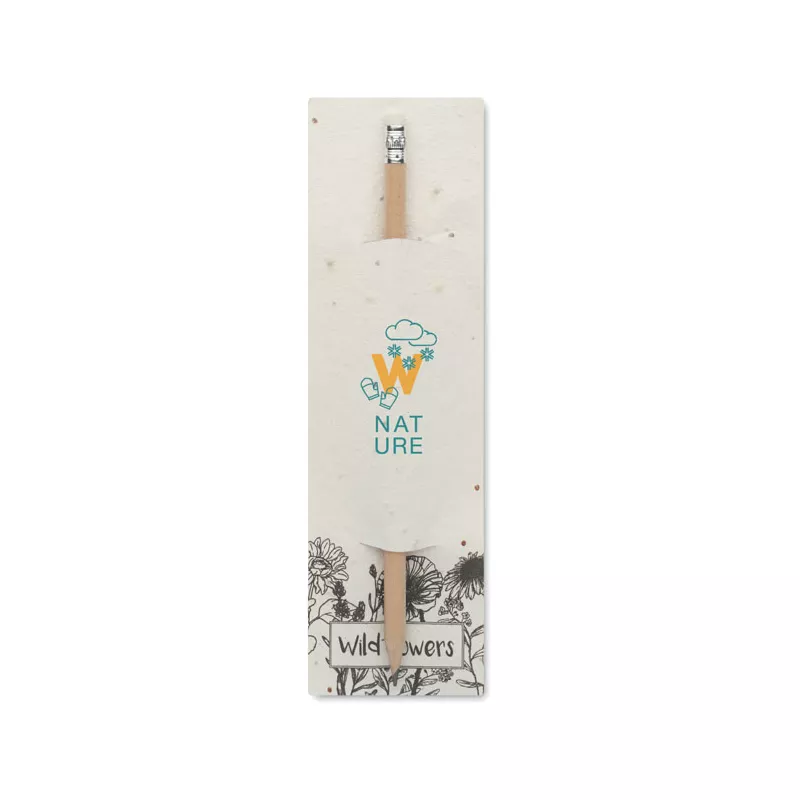 Ołówek w etui z papieru siewnego PENSEED - Bialy (MO2257-06)