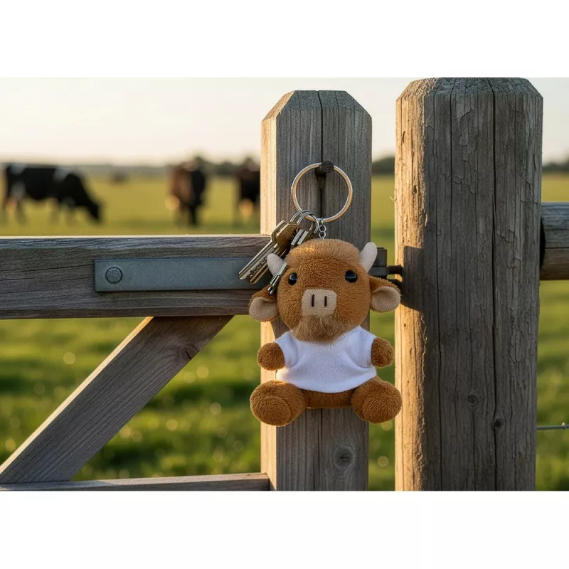 Pluszowy żubr, brelok | Vincent - brązowy (HE754-16)