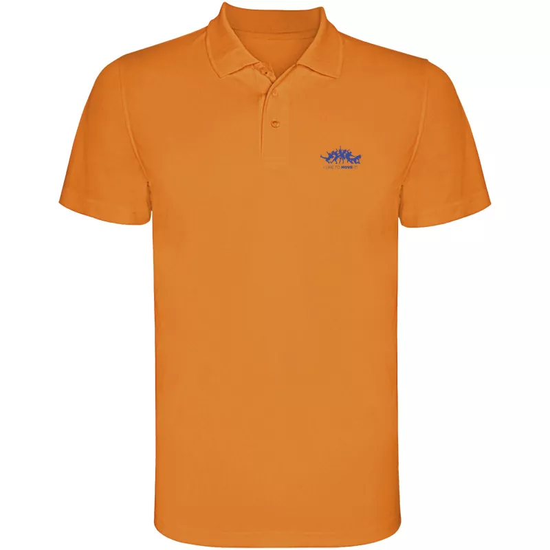 Dziecięca sportowa koszulka polo z poliestru 150 g/m² ROLY MONZHA  - Fluor Orange (K0404-FLORANGE)